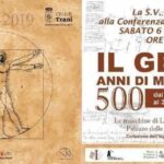 Invio Mostra Il Genio, 500 anni di Meraviglia, Palazzo delle Arti Beltrani, Trani(BT), dal 6 aprile 2019