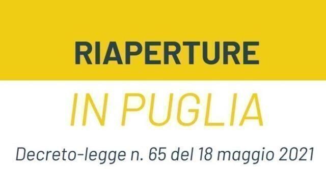 riaperture in Puglia, Decreto-legge